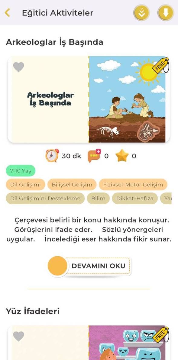 Ev Okulu APP ‘‘Etkinlikler’’de neler var?